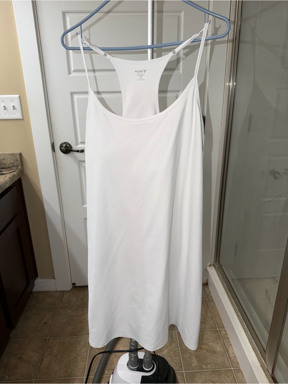 Old Navy White Racerback Slip Dress